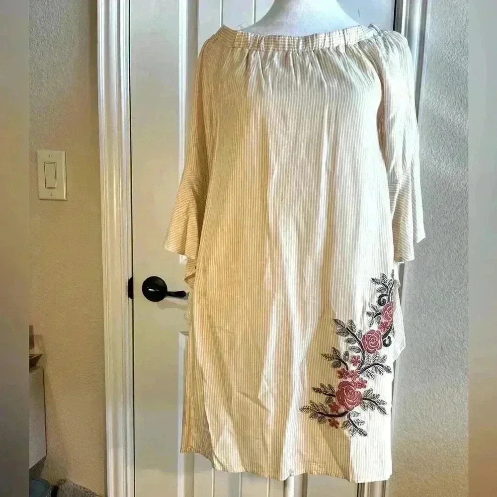 Potters Pot floral embroidered dress
